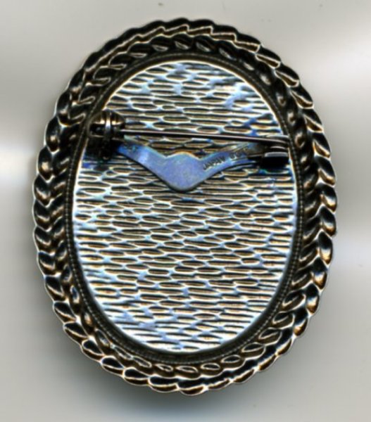 画像3: [7009] ブローチ台三つ編み縁飾り【楕円・縦】AS（アンティーク シルバー） (3)