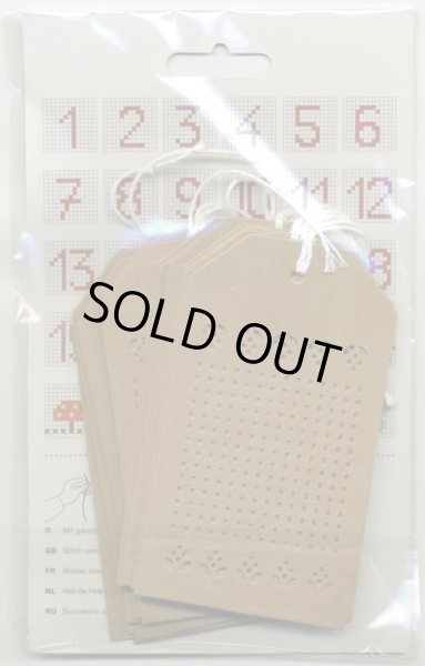 画像2: [7133] RICO　Stitchable　gift　tags　08792.78.81　茶色 (2)