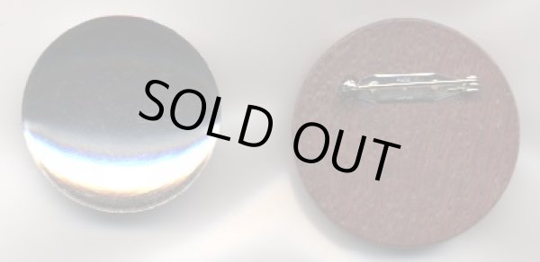 画像2: [7563] オリジナル木製ブローチ台【丸】 茶 (2)