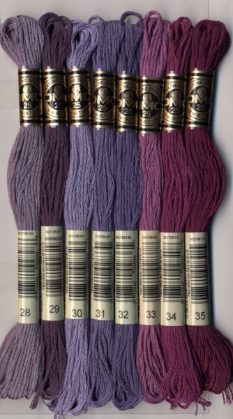 画像6: [7790] DMC刺しゅう糸25番糸　※新色　色番号01-35番 (6)