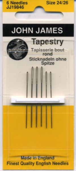 画像1: [8029] JOHN JAMES タペストリー針 Size:24/26(取り合わせ)　6本入 (1)