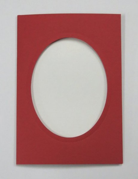 画像3: [8180] プレゼントカード　赤：楕円　2枚セット封筒付き (3)