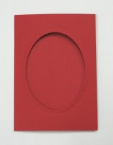 8179] プレゼントカード 赤：四角 2枚セット封筒付き - 手芸の越前屋