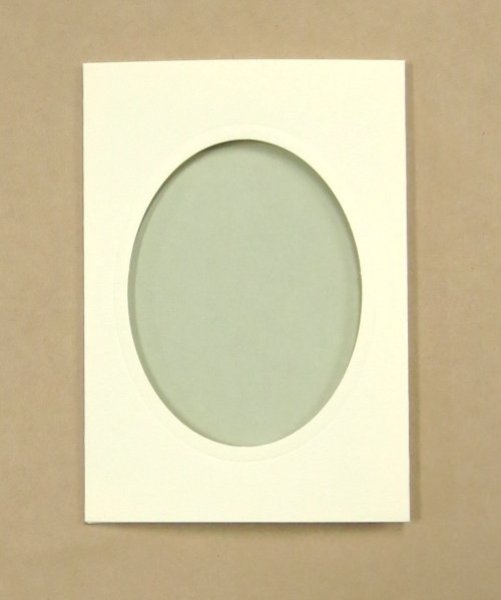 画像3: [8220] プレゼントカード　アイボリー：楕円　2枚セット封筒付き (3)