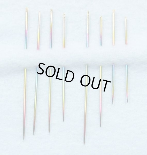 画像2: [8311] クロバー ダイアモンドライクカーボン針　金耳　和針セット (2)