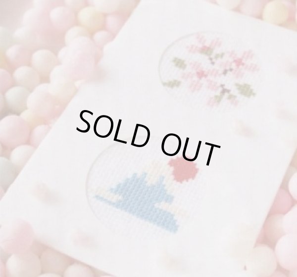 画像3: [8361] いとしの和文様　グリーティングカード　1：桜と富士山 (3)