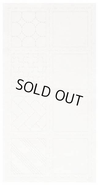 画像2: [8510] ルシアン COSMO hidamari　刺し子コースターが4枚作れるクロス　刺し子/白 (2)