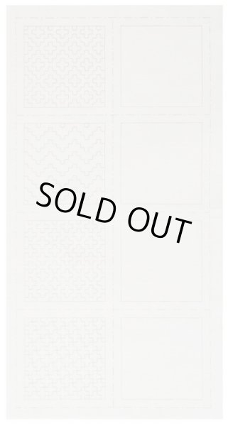 画像2: [8512] ルシアン COSMO hidamari　刺し子コースターが4枚作れるクロス　一目刺し/白 (2)