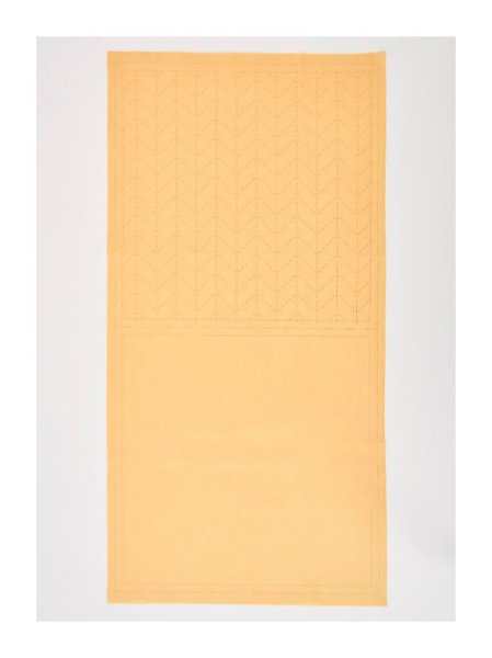 画像2: [8525] ルシアン COSMO hidamari　刺し子綿麻マルチクロス　杉綾/ベージュ (2)