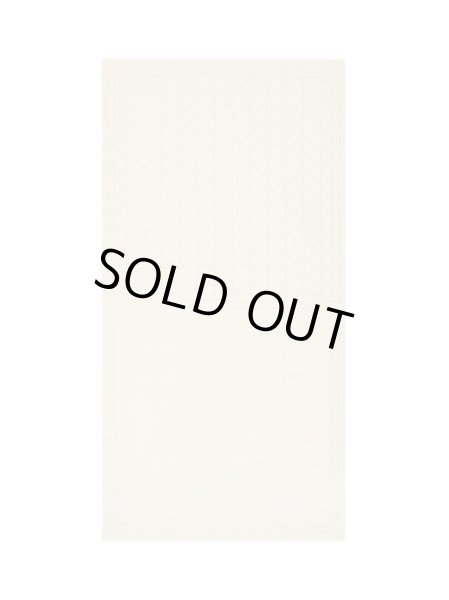 画像2: [8523] ルシアン COSMO hidamari　刺し子綿麻マルチクロス　杉綾/オフホワイト (2)