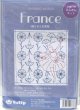 画像1: [8541] Tulip 花ふきん　SASHIKO WORLD France -踊り子と矢車菊- (1)