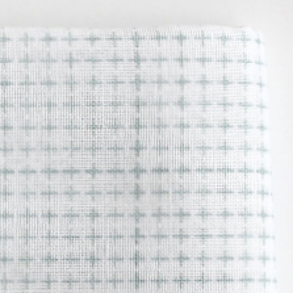 画像4: [8549] DARUMA　刺し子布　方眼ガイドタイプ　1：白　 (4)