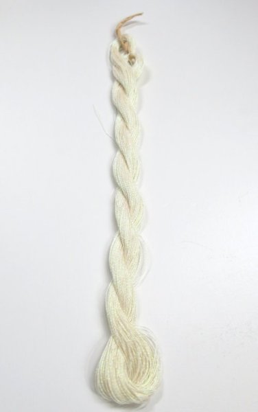 画像2: [8592] ソフト五色　三本撚り　色：オパール白 (2)