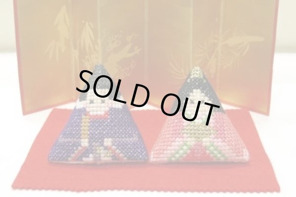 画像3: [7874] 季節を楽しむ刺しゅうキット　クロスステッチのおひなさま (3)