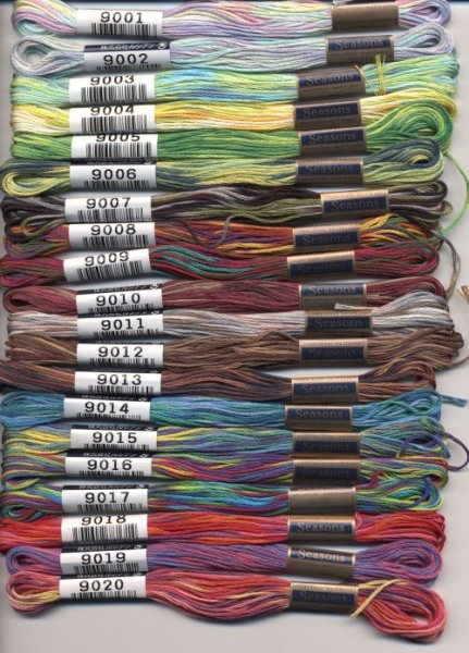 画像4: [4024] ルシアン コスモ刺しゅう糸25番　シーズンズ　8000-9000番 (4)