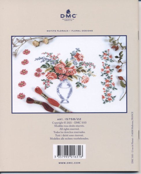 画像2: [9171] DMC MOTIFS FLORAUX FLORAL DESIGNS (2)