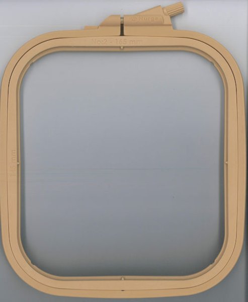 画像1: [9280] Nurge スクエアプラスチック刺しゅう枠　14.5cm×16.5cm (1)