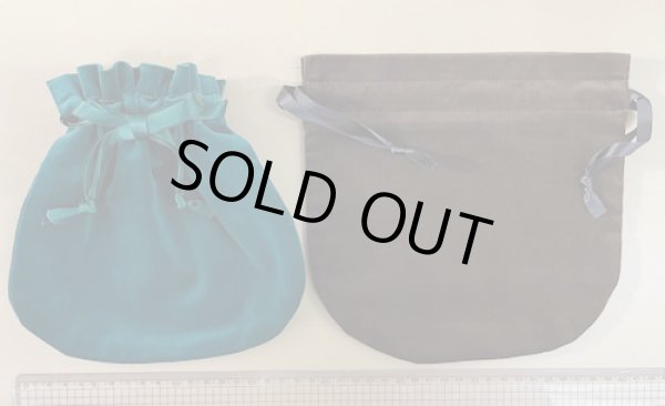 画像2: [9721] MOKUBA 別珍 巾着 各色 (2)