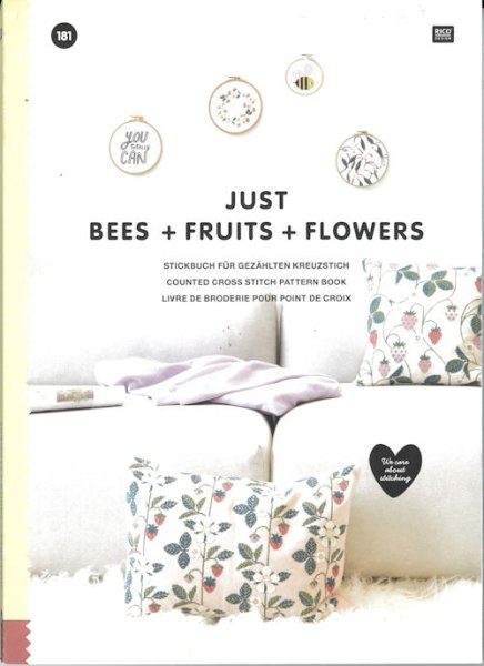 画像1: [9893] RICO No181 JUST BEES+FRUITS+FLOWERS (1)