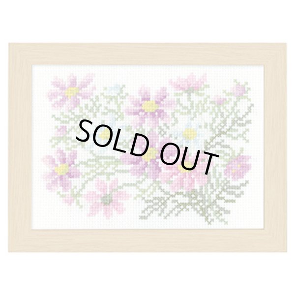 画像1: [9904] オリムパスクロスステッチキット　12ヶ月の花フレーム　9月 コスモス (1)