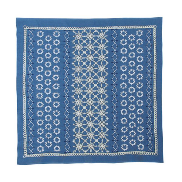 画像2: [9974] オリムパス 刺し子の花ふきん La bouquetiere -カスミソウ- (2)