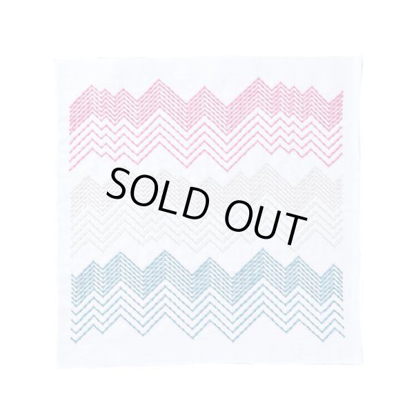 画像3: [10043] オリムパス 花ふきんキット Sashiko Textile lab -Peaks-(白) (3)