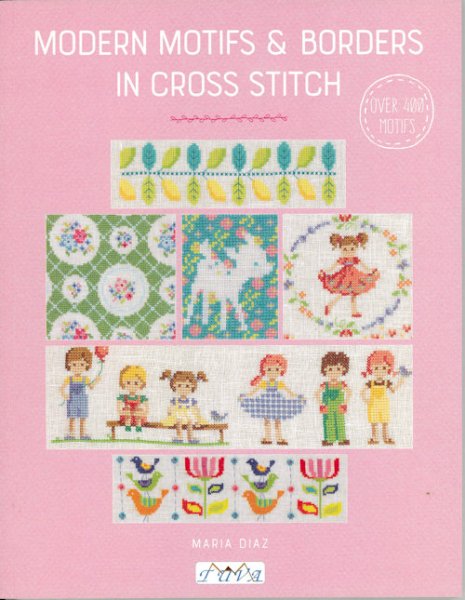 画像1: [10079] MODERN MOTIFS & BORDERS IN CROSS STITCH  MARIA DIAZ (1)