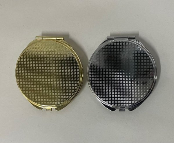 画像5: [10129] 丸型アルミ板付 コンパクトミラー (5)