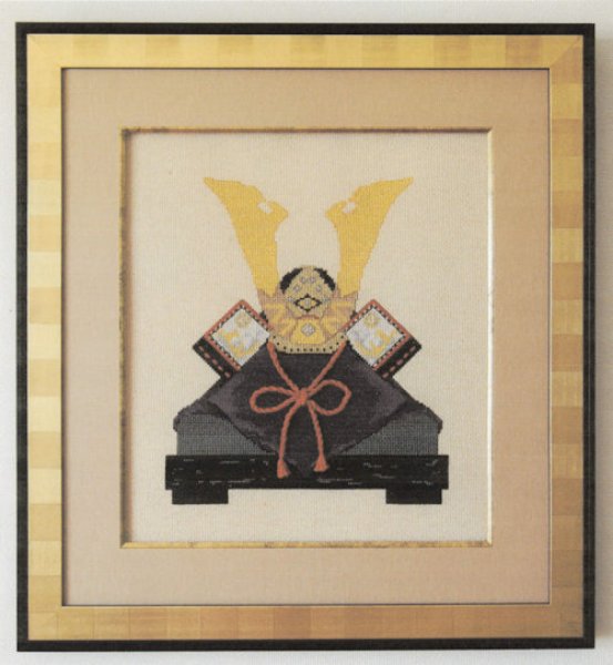 画像2: [10142] 内堀久美子先生デザインクロスステッチチャート -兜- (2)