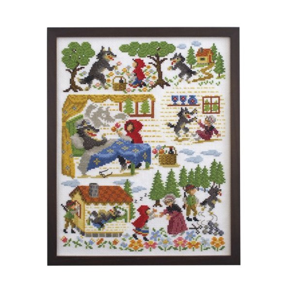 画像2: [10219] オリムパスクロスステッチキット Nostalgic Story Design by Nitka　-赤ずきん- (2)