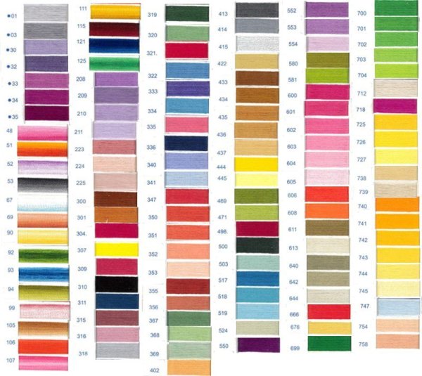 画像2: [0138] DMCパールコットン8番糸　色番号1-400番台 (2)