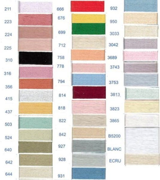 画像2: [0137] DMCパールコットン　12番糸 (2)