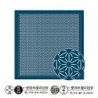画像1: [10449] オリムパス刺し子 花ふきん  - 麻の葉 Asanoha- (藍) (1)