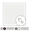 画像1: [9126] オリムパス刺し子 花ふきん 一目刺し  -サカナ- (白) (1)