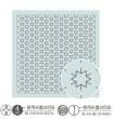 画像1: [8384] オリムパス　刺し子花ふきん 一目刺し -こんぺいとう- 浅葱 (1)
