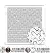 画像1: [9111] オリムパス刺し子 花ふきん 一目刺し -流し十字- (1)