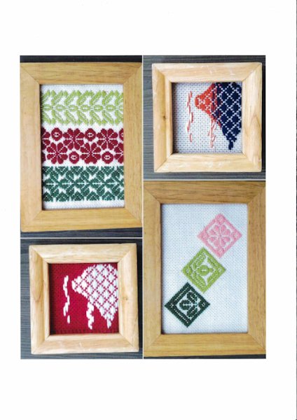 画像2: [10471] こぎん刺し図案　クリスマスとお正月　cerisier(スリージェ) (2)