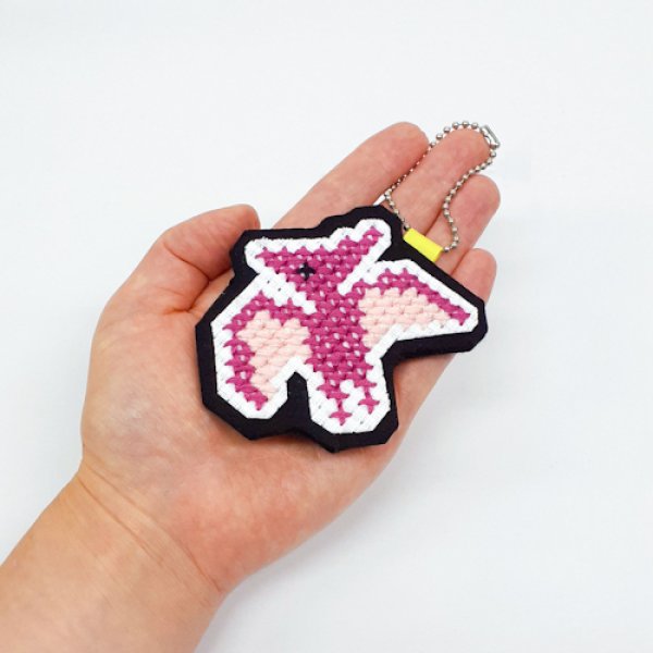 画像4: [10489] はじめてのクロスステッチ　恐竜チャームキット　3.プテラノドン (4)