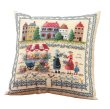 画像2: [7765] オリムパス オノエ・メグミ　刺しゅうキットシリーズ　タウン＆カントリーの素敵な風景　クッション「街の風景」 (2)