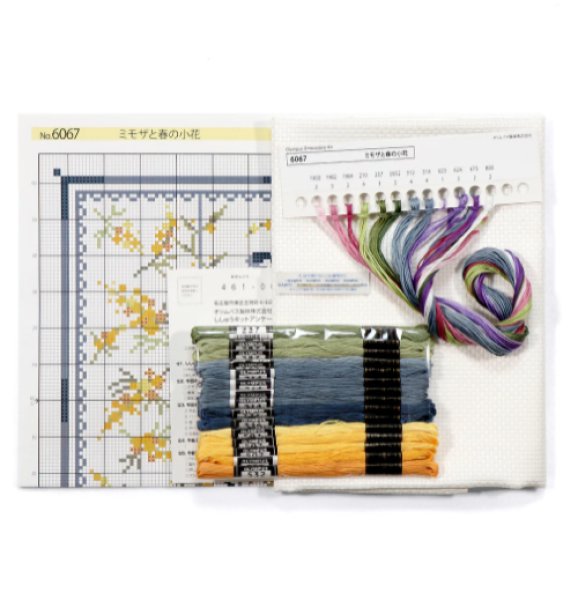 画像3: [10361] オノエ・メグミ　Mimosa　Collection　クッション　ミモザと春小花 (3)