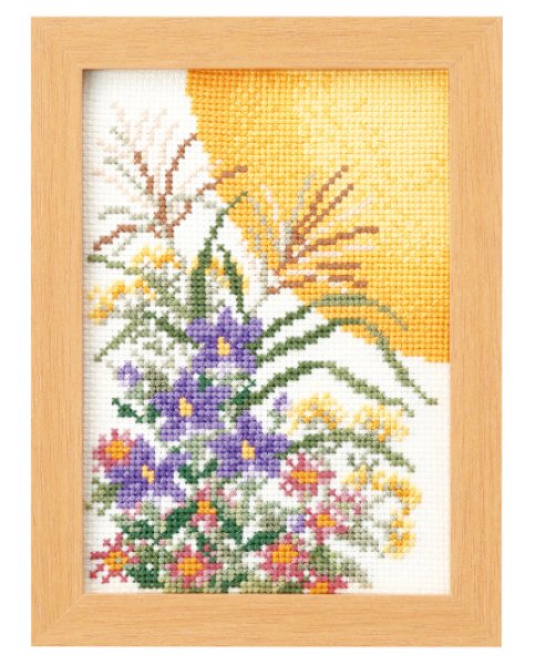 画像2: [9646] オリムパス 12ヶ月の小さな花風景　〜マリー・カトリーヌコレクション〜 9月 お月見の花飾り (2)