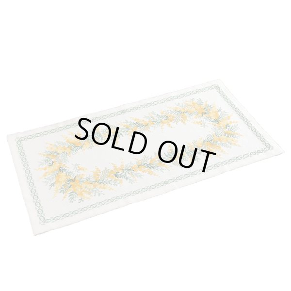 画像2: [10514] オノエ・メグミ　Mimosa　Collection　テーブルセンター　ミモザのリース (2)