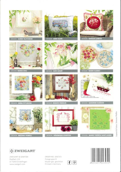 画像2: [10527] ZWEIGART　No.104/315　FLOWER POWER  (2)