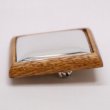 画像4: [10563] 新型オリジナル木製ブローチ台【四角】 淡い茶 (4)