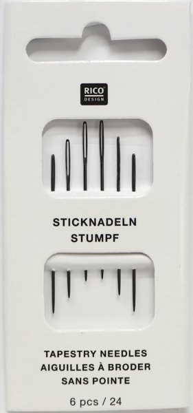 画像1: [10571] RICO タペストリー針 24　黒 (1)