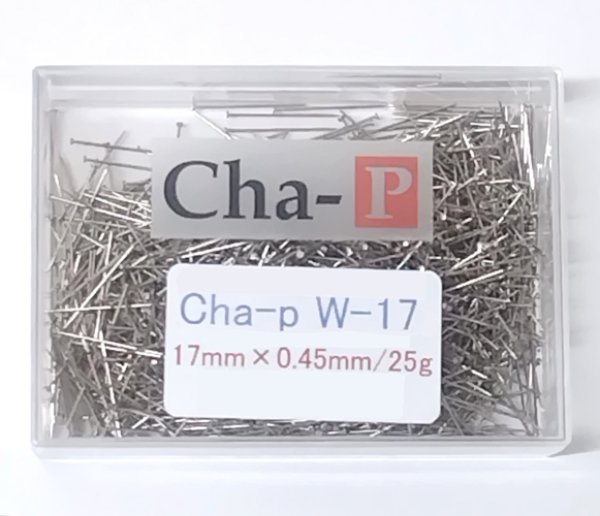 画像1: [1631] Cha-P 国産ステンレスピン(W-17)　17mm×0.45mm　25g (1)
