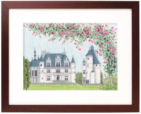 画像2: [5799] オリムパス　クロスステッチキット　世界遺産と世界の風景から　〜シュノンソー〜 (2)