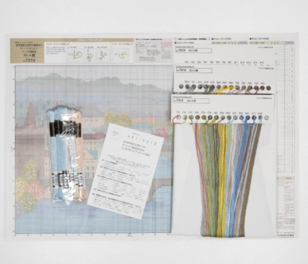 画像3: [5797] オリムパス　クロスステッチキット　世界遺産と世界の風景から　〜カレル橋〜 (3)