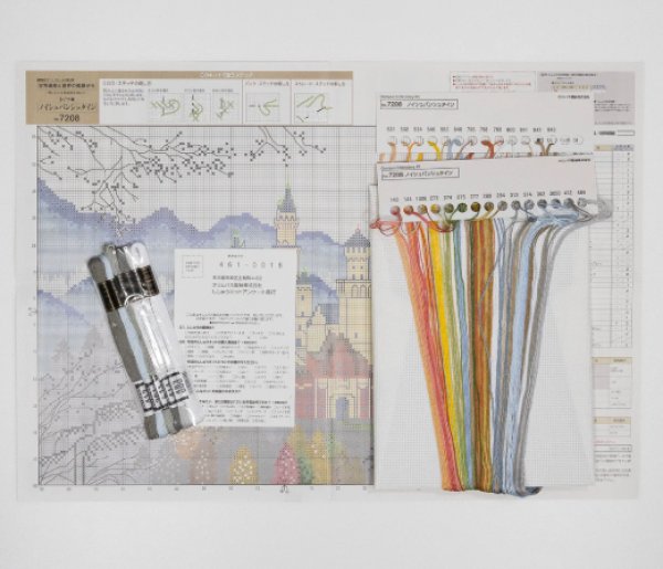画像3: [5795] オリムパス　クロスステッチキット　世界遺産と世界の風景から　〜ノイシュバンシュタイン〜 (3)
