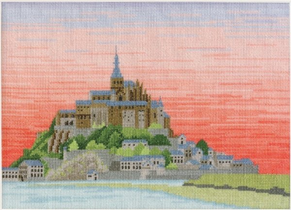 画像1: [5798] オリムパス　クロスステッチキット　世界遺産と世界の風景から　〜モン・サン・ミシェル〜 (1)